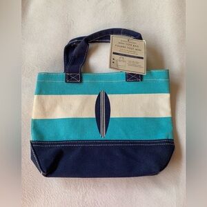 POTTERY BARN Kids 95% cotton heavier canvas mini tote bag NWT